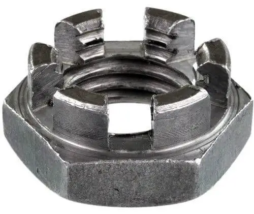 Корончатая гайка прорезная ГОСТ 5918-73 исп.2 сталь 40х