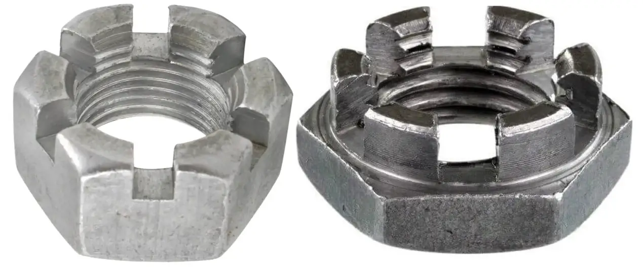 Корончатая гайка прорезная ГОСТ 5918-73, DIN 935